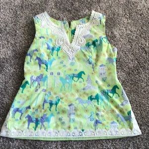 Lilly Pulitzer White Label Top Kentucky Derby